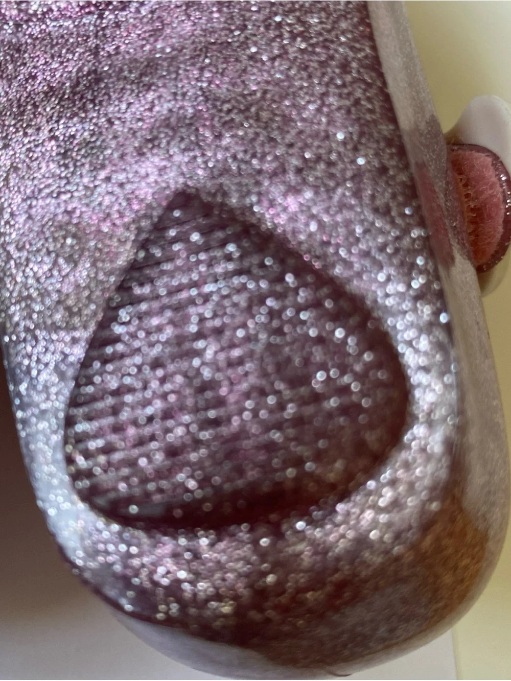 Mini Melissa Pink Glitter jelly shoes Unicorn Mary Janes with Pastel Strap